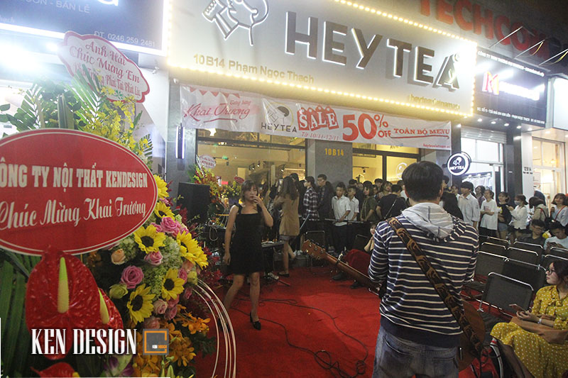 Thiết kế quán trà sữa Heytea